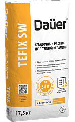 Dauer TEFIX SW Кладочный раствор для теплой керамики