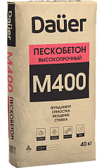 Dauer® Сухая смесь М-400 Пескобетон высокопрочный