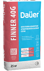Dauer FINNER® 40G Шпатлевка цементная армированная базовая серая