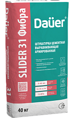 Dauer SLIDER® 31 Фибра Штукатурка цементная выравнивающая армированная