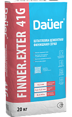 FINNER® EXTER 41G Шпатлевка цементная финишная серая 180/6,5/F50 ГОСТ 33699
